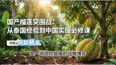 第一节：榴莲突围战：选址决策指南，告别赌运气，用硬指标圈定&ldquo;优生，课程：《国产榴莲突围战：从泰国经验到中国实操的8堂必修课（高阶实战版）》